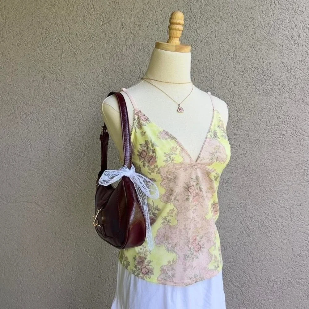 Urban Outfitters Fairy Floral Cami Tank Top Size XL Y2K Style - Picture 5 of 7